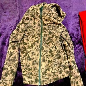 Lululemon Full Zip Scuba Hoodie Purple Diamond Dye Size 10